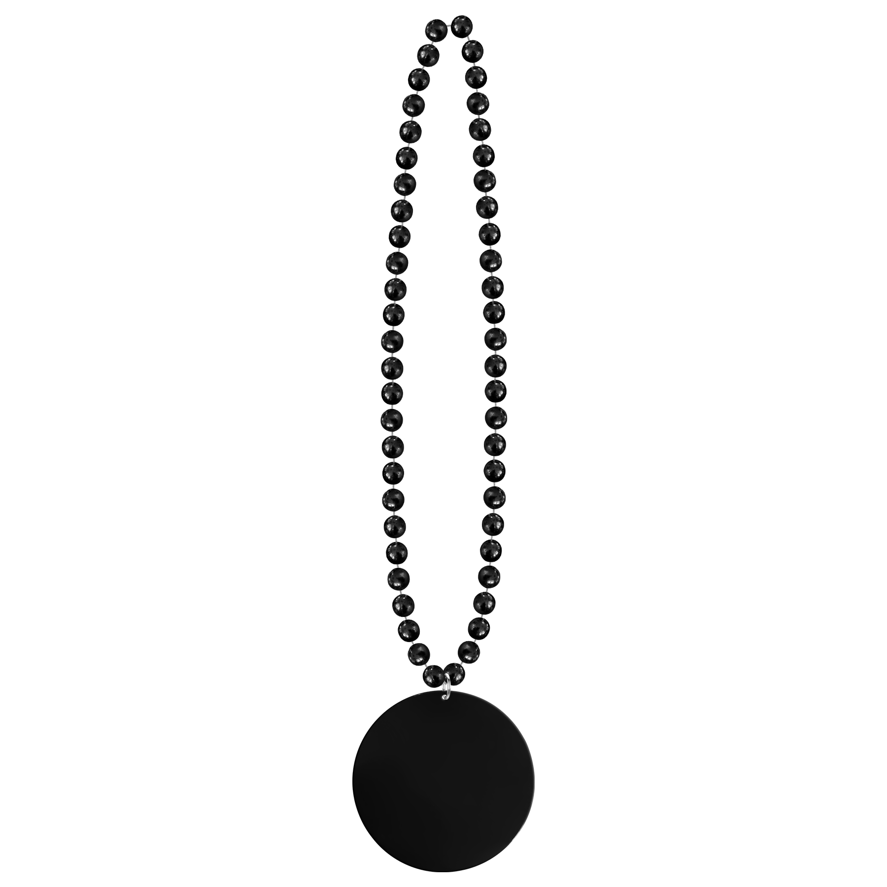 2 1/2'' Plastic Medallion Beads Necklace 11