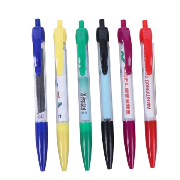 Retractable Plastic Banner Ballpoint Pen 1
