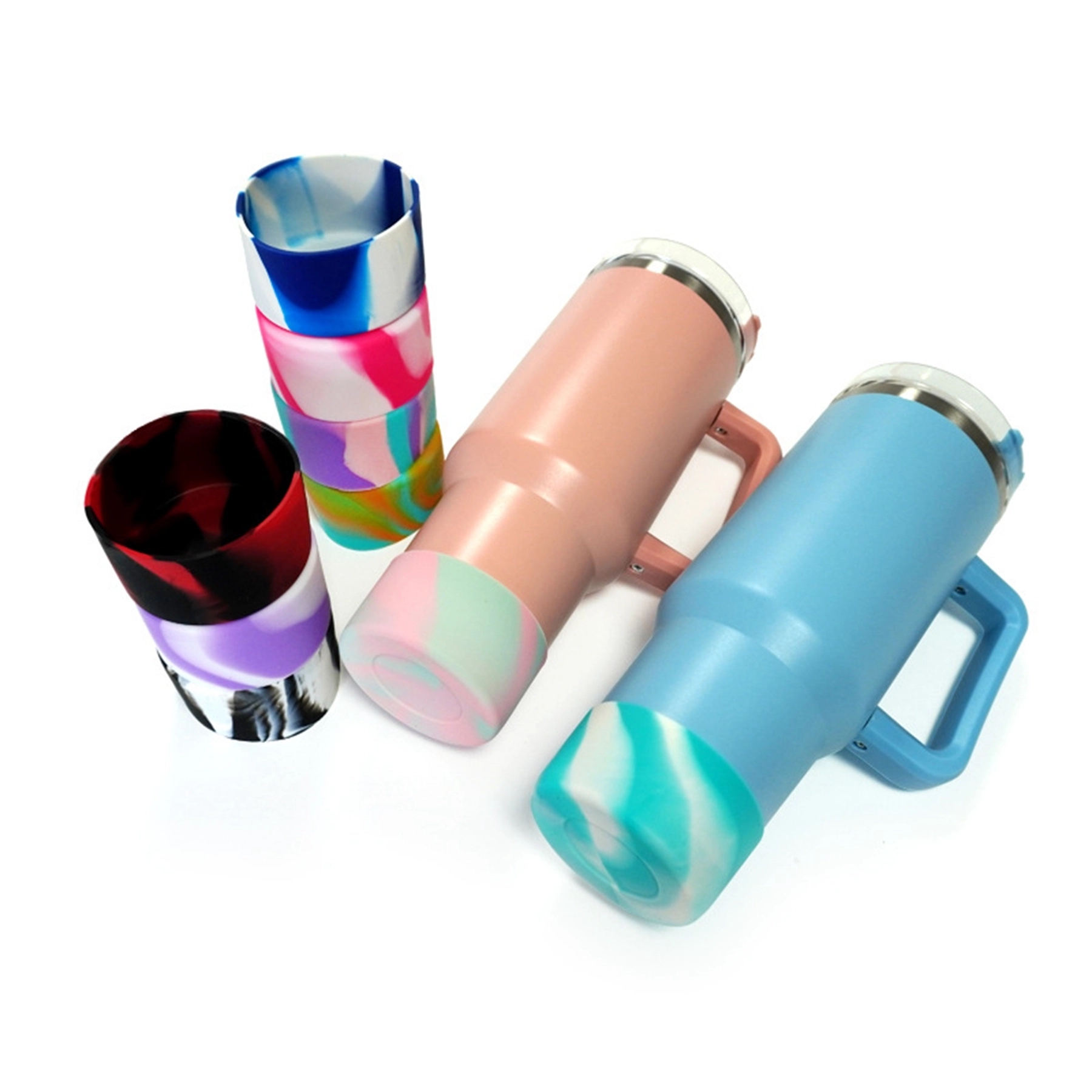 Colorful Silicone Bumper Boot for 40 Oz Tumbler 26