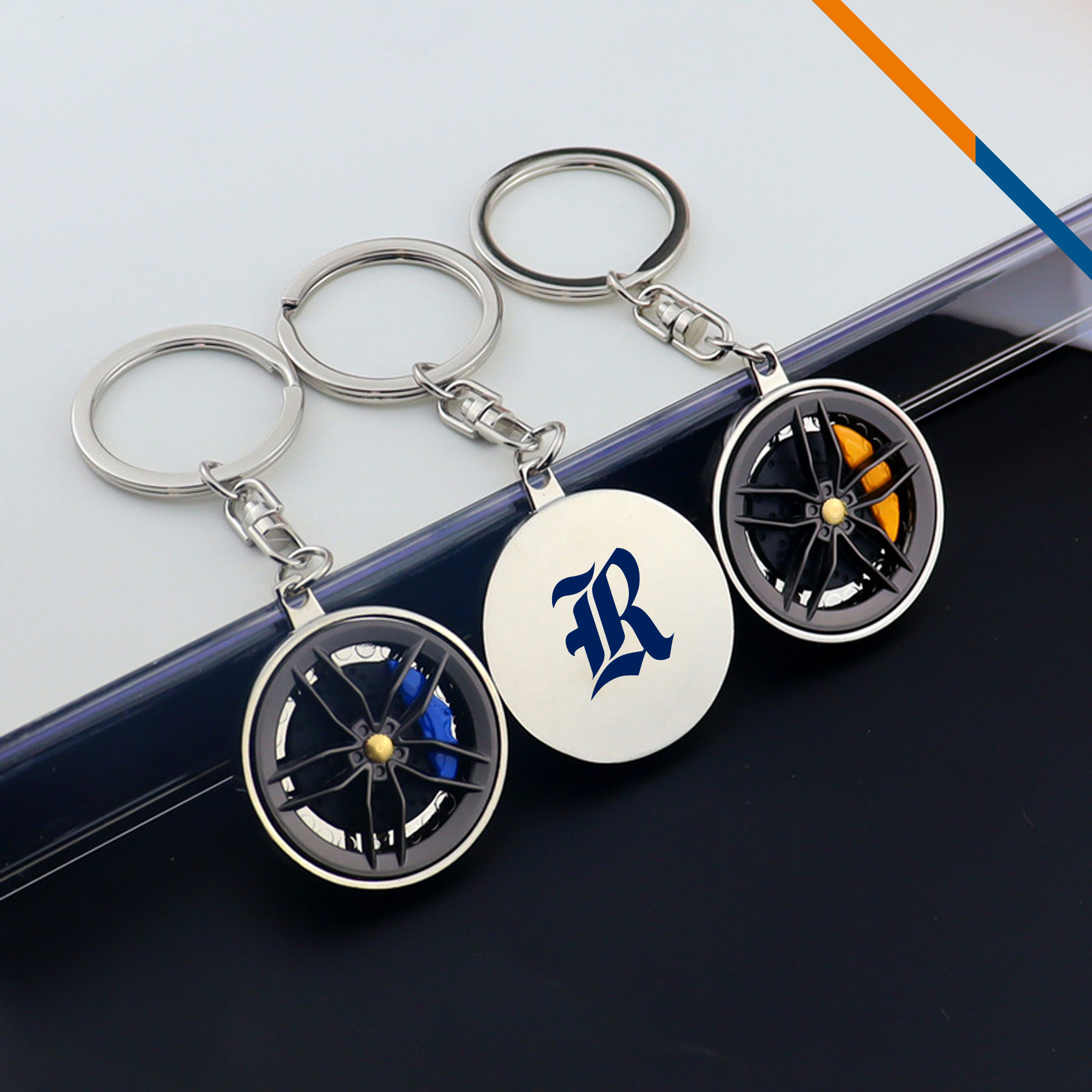 Rimit Wheel Hub Spinner Keychain 5