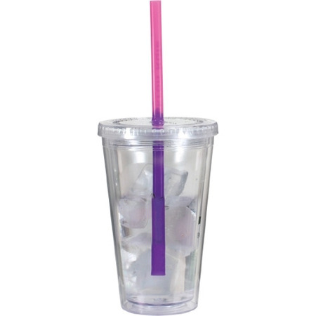 16 oz. Victory Acrylic Tumbler with Mood™ Straw 2