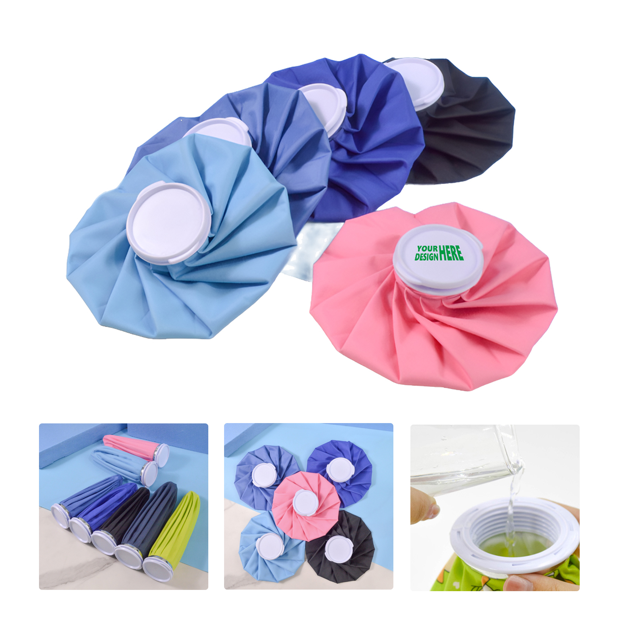 MOQ 50 Reusable Fabric Ice Bag for Cold Therapy 2