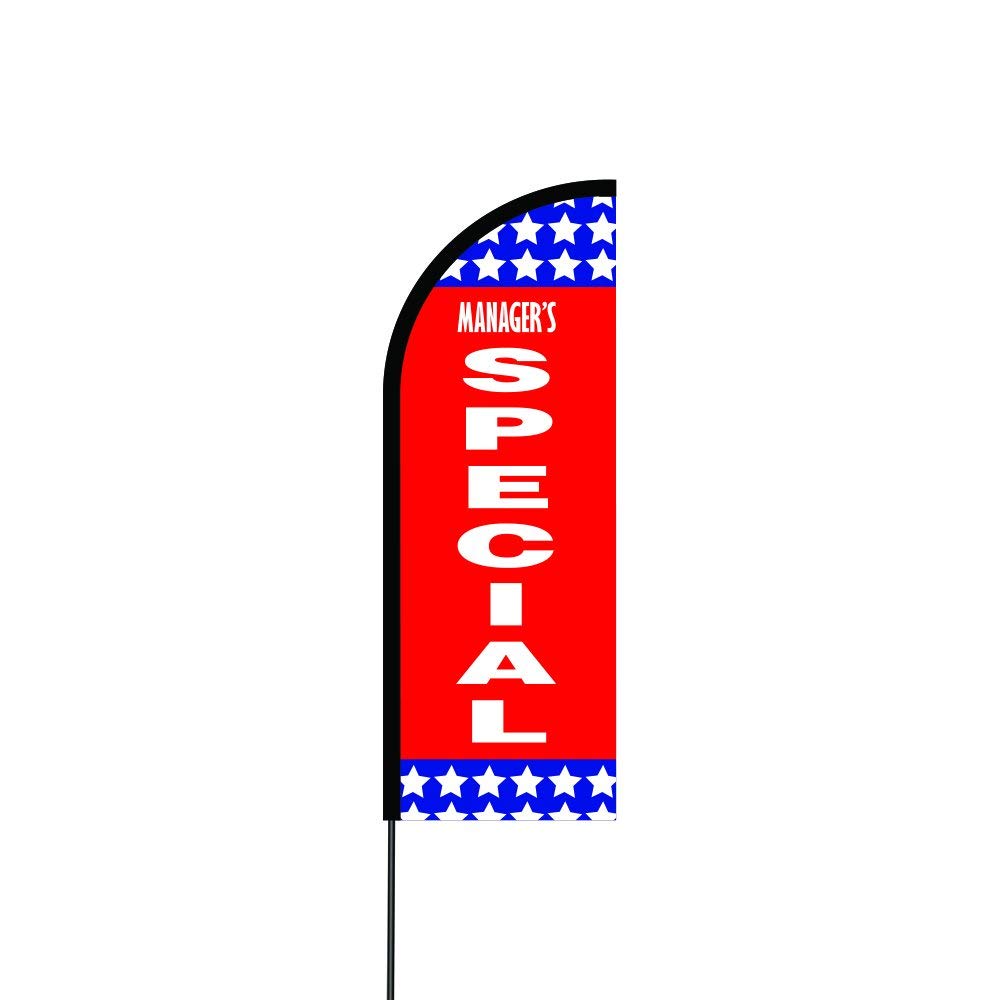 Managers Special Flag Kit 17' Feet Feather Flag Sign Outdoor Banner 2