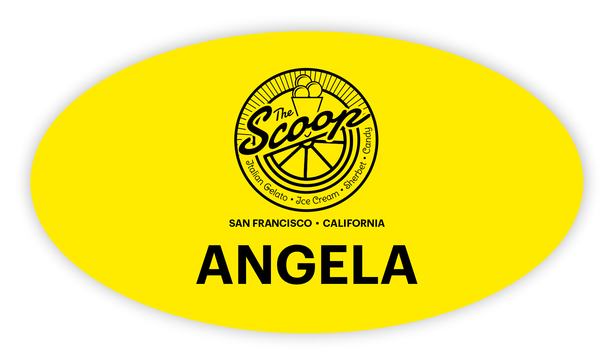 Custom Shape Name Badge 2