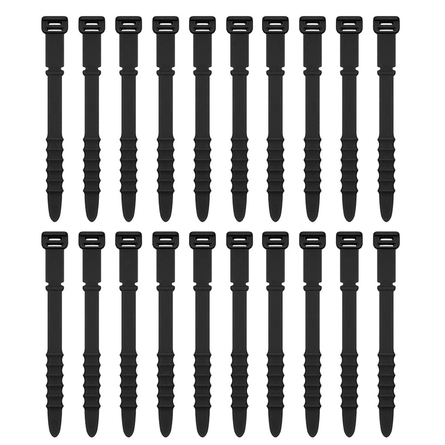 20PCS Reusable Silicone Cable Organizers for Cord Management 7