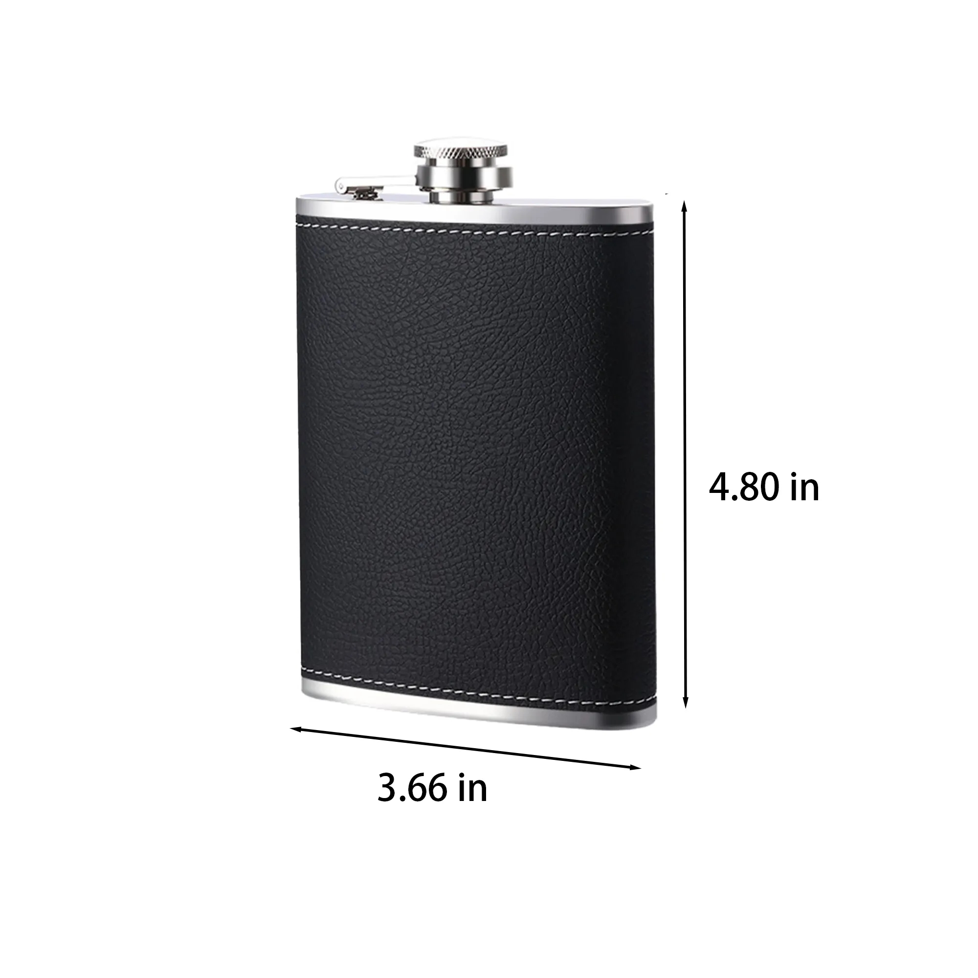 8oz Portable Outdoor Stainless Steel Flask, custom water bottle with logo imprint 3