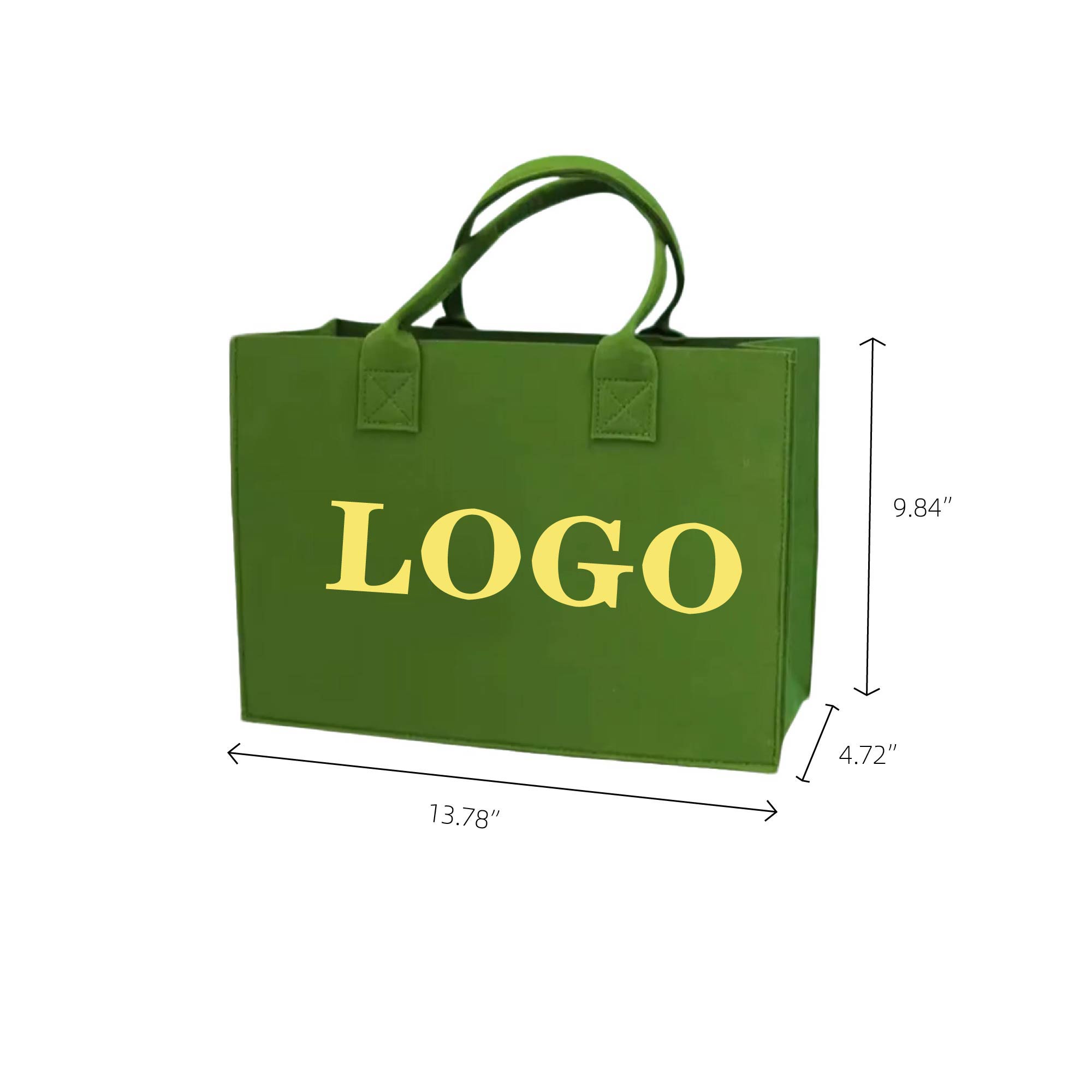 MOQ 10pcs Felt Shopping Bag 3