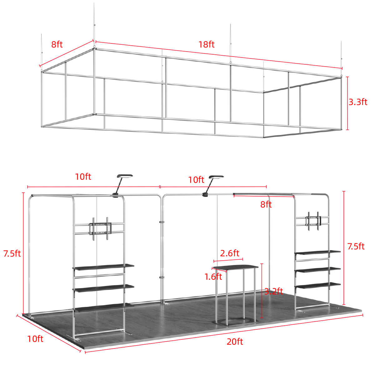 10'x20' Tradeshow Booth Kit - D Kit 3
