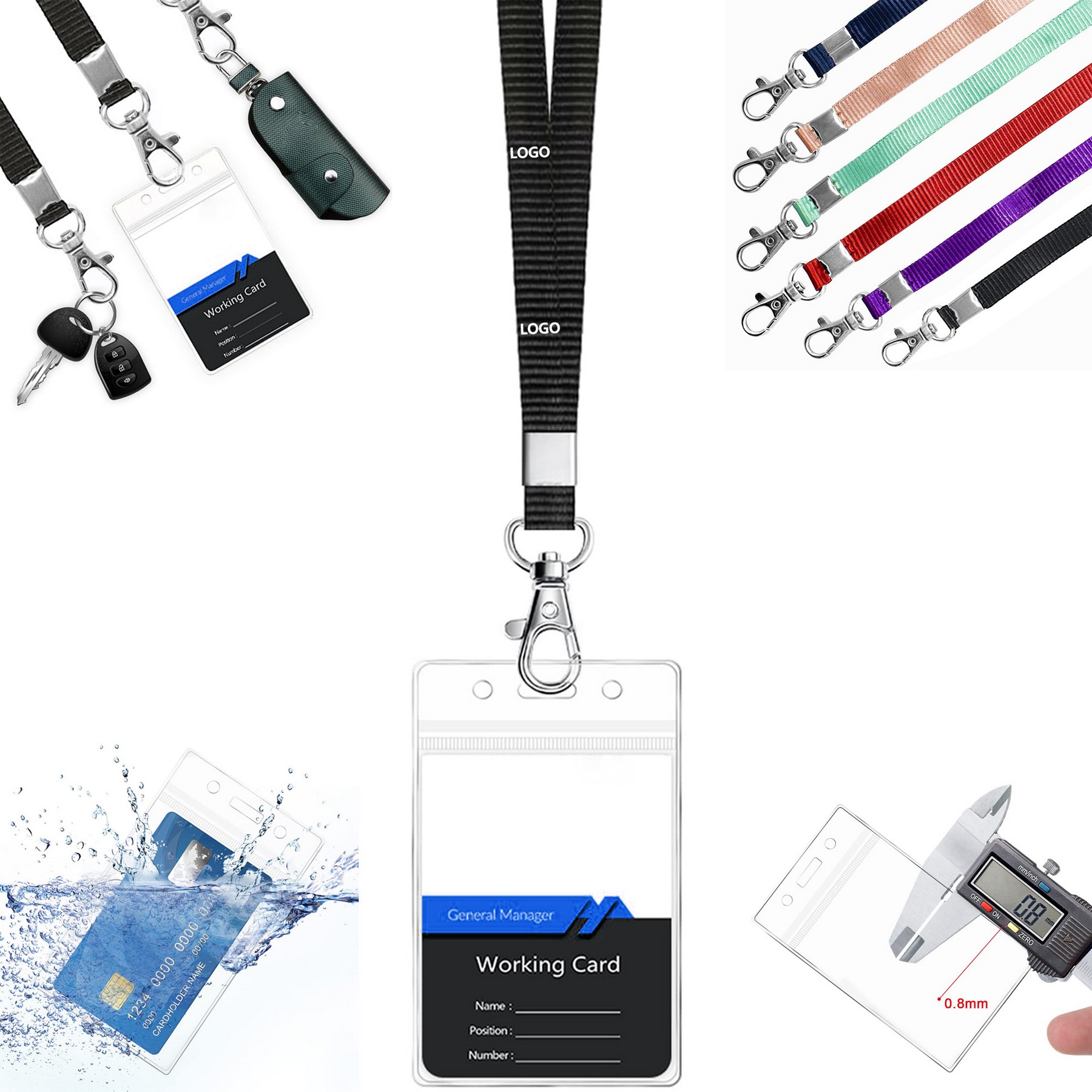 PVC Lanyards for Id Badges