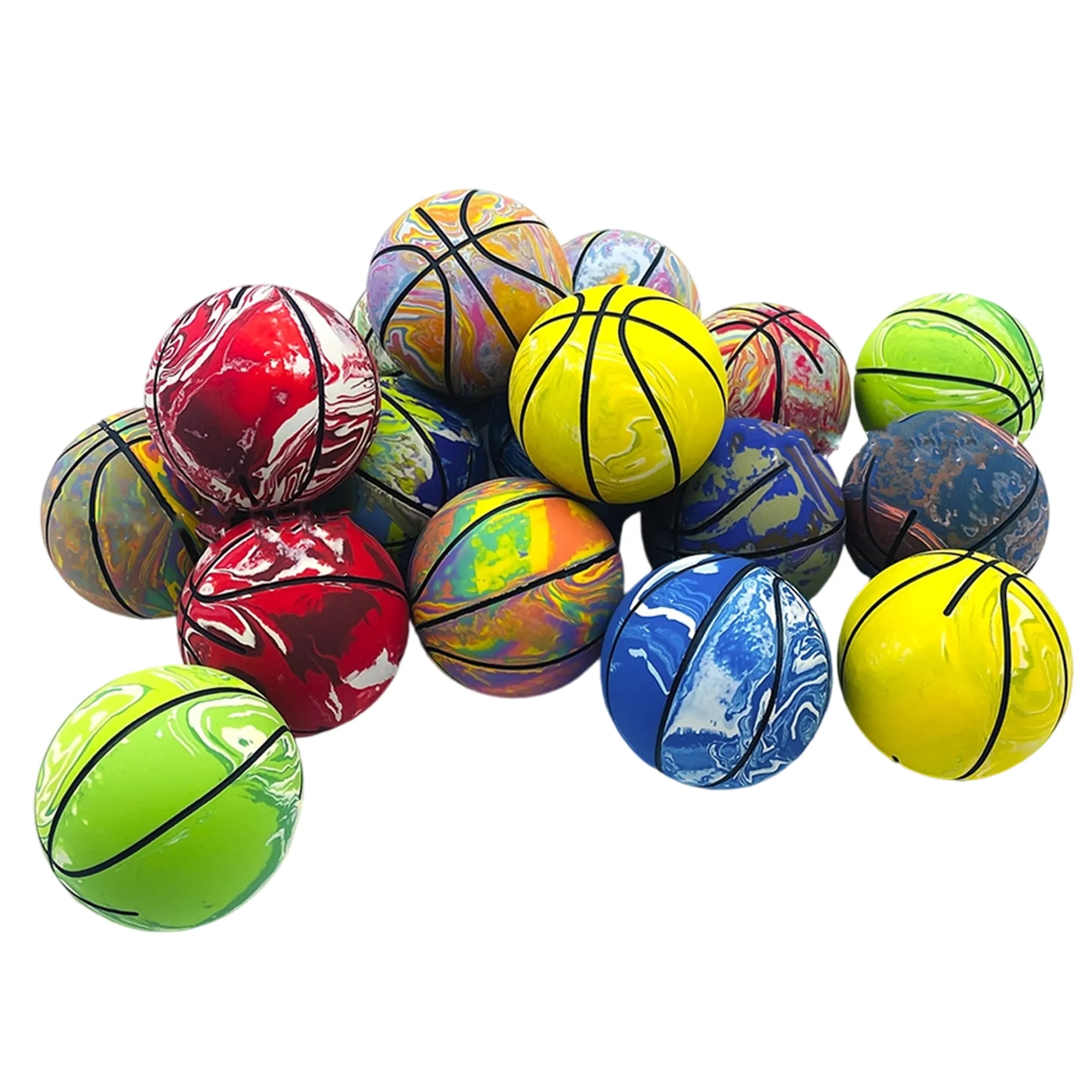 Rubber Bouncy Ball Mini Basketball Dog Toy 4