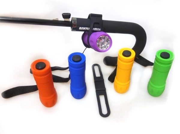 9 LED plastic bicycle torch and silicon belt 7