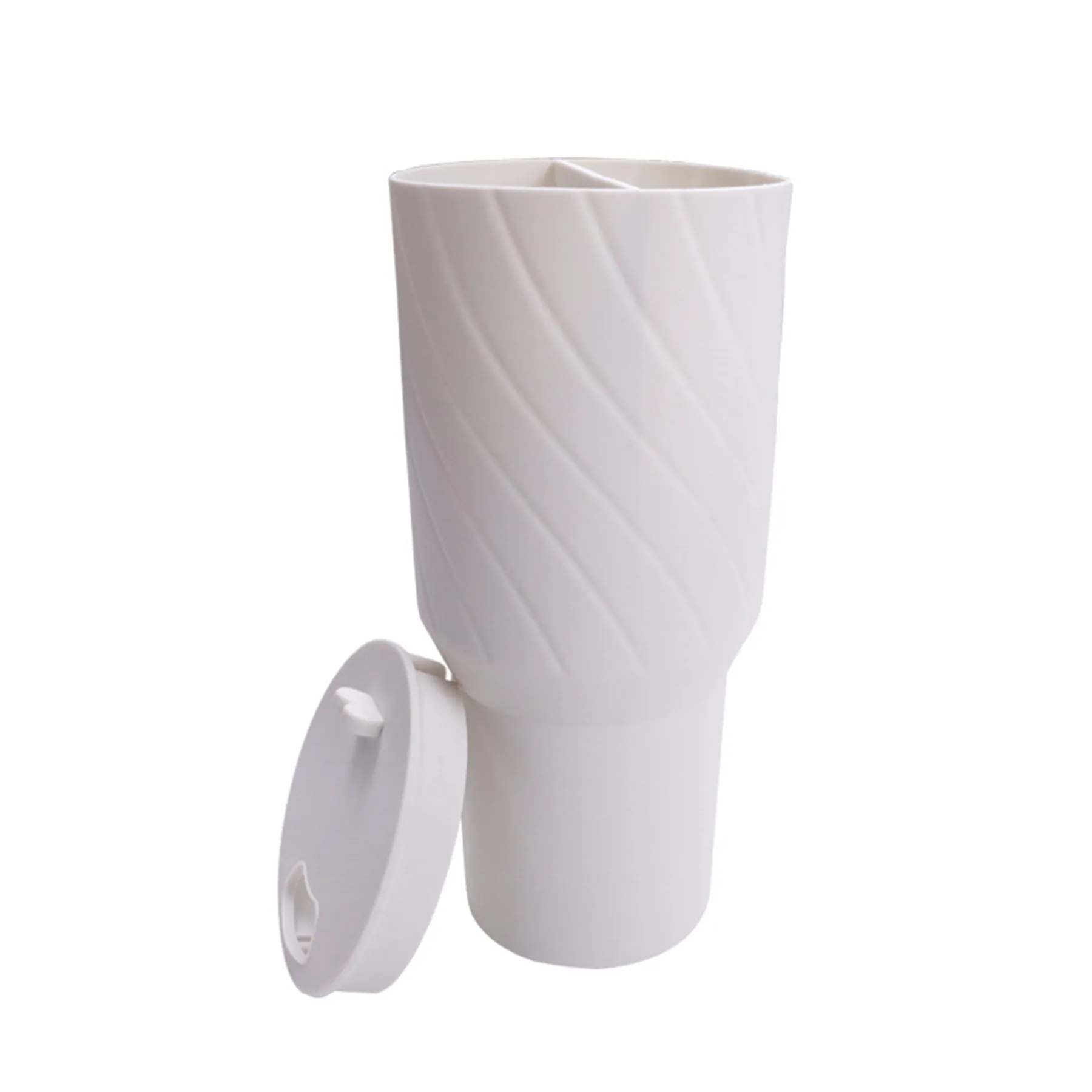 2 in 1 Silicone 40 Oz Drink Separator Cup Liner with Lid 9