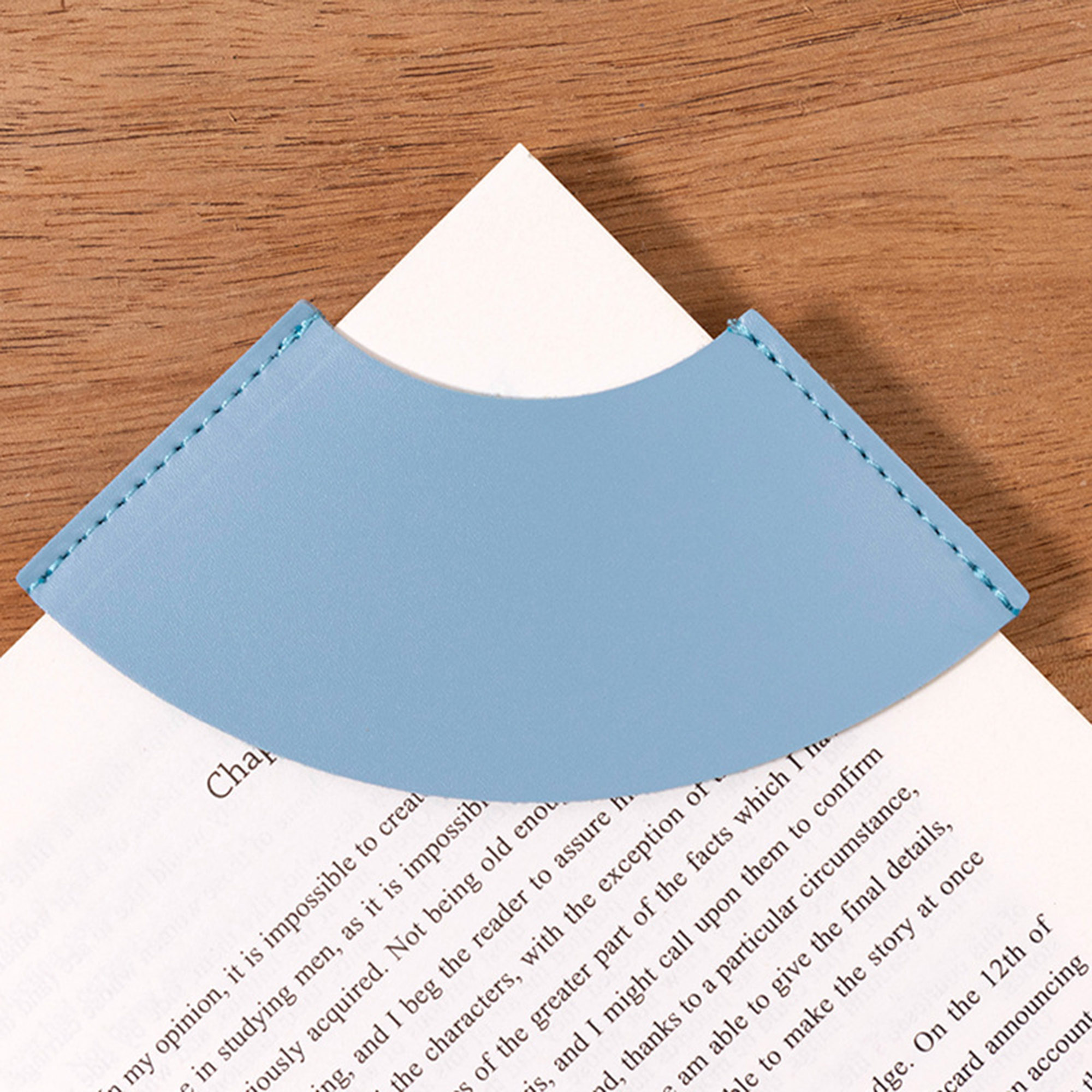 Leather Sector Shaped Bookmark 6