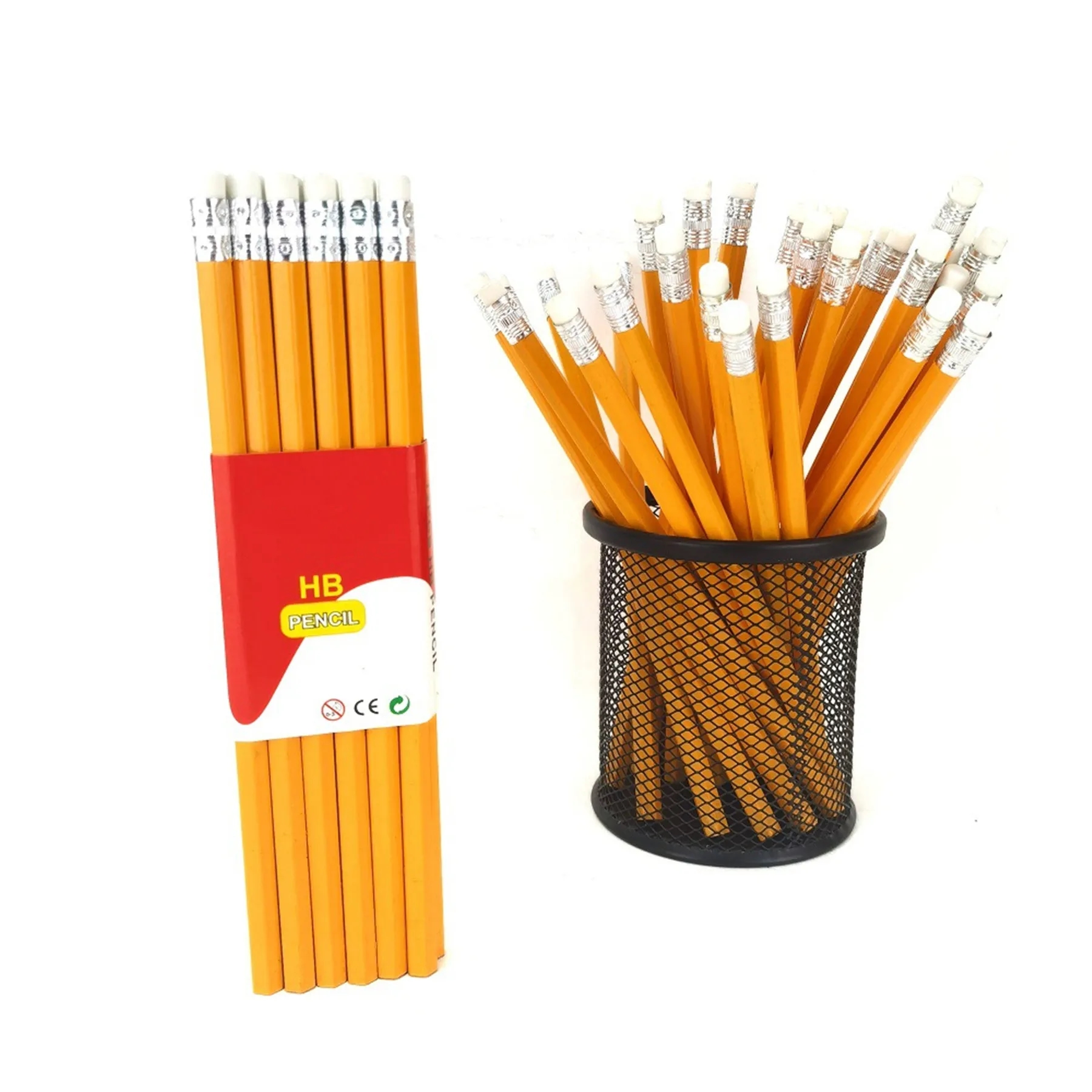 #2 Wood Pencil With Eraser 7.5 inches 1
