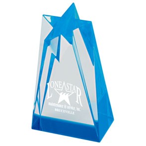 Sculpted Star Acrylic Award (3 1/2"x6") 3