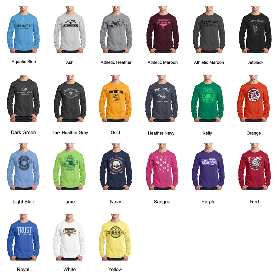 Port & Company Long Sleeve T-Shirt 5.4 oz 8