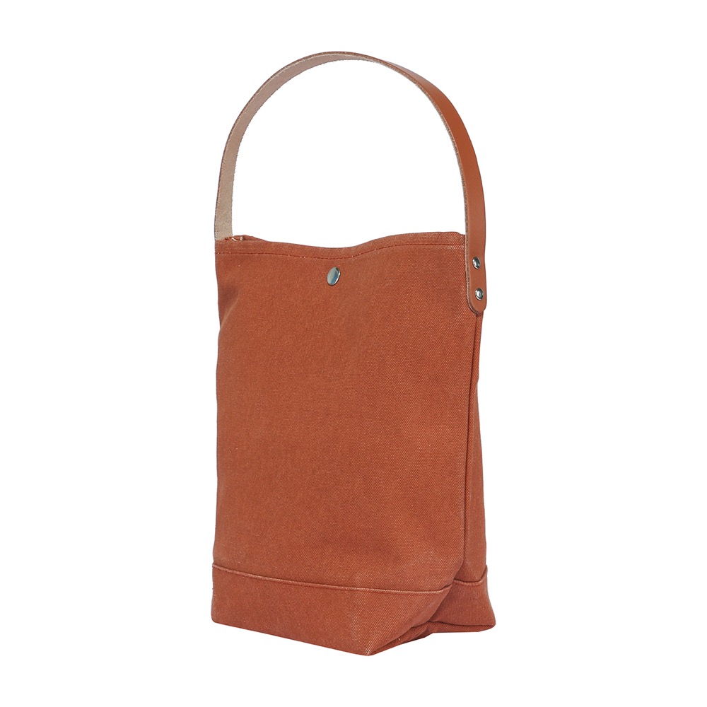 18 Oz. Super Heavy Canvas Bucket Tote w/Leather Handle 22