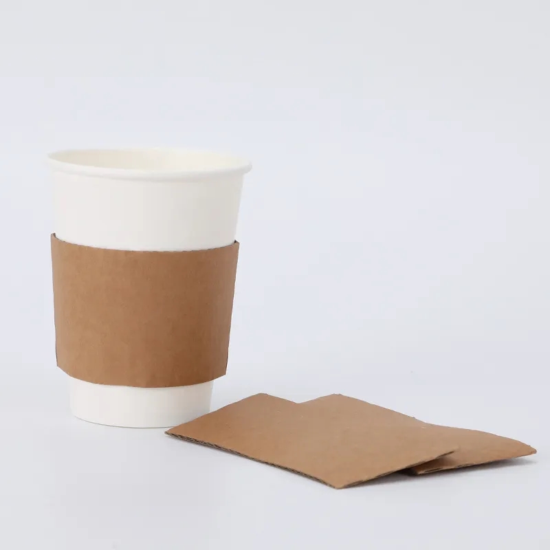Kraft Paper Coffee Cup Clutch Sleeve 4
