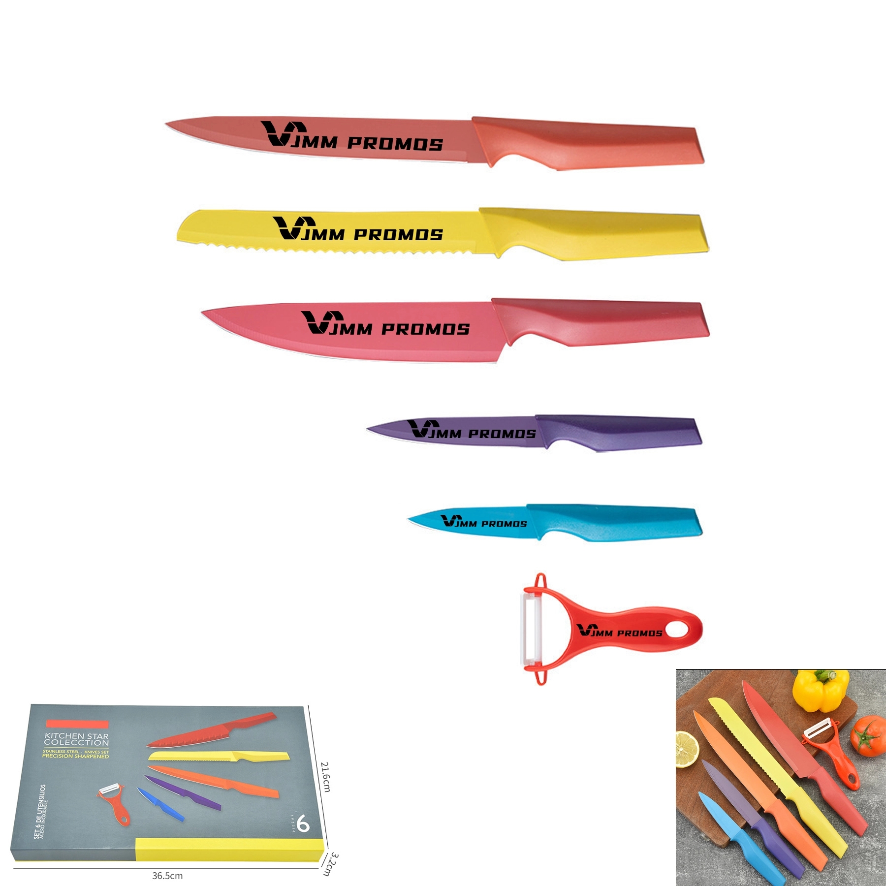 6Pcs Ceramic Knives Set For Kitchen 1