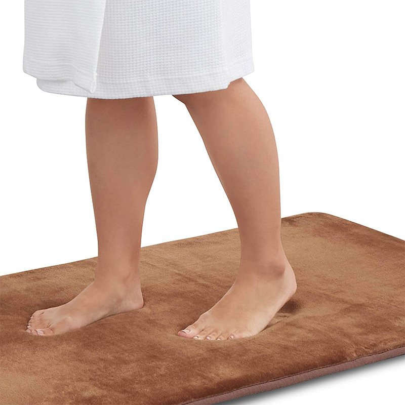 2 Pieces Soft Bathroom Rugs 4