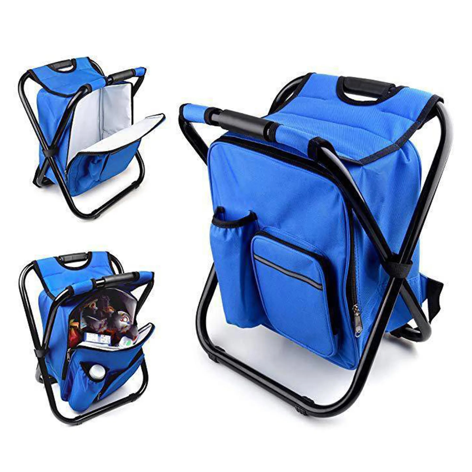 Folding Beach Chair With Cooler Bag 4