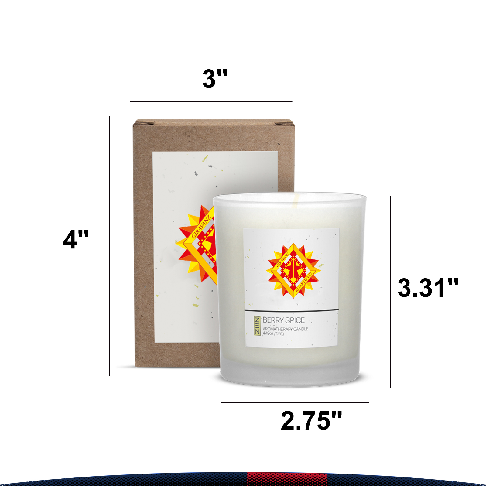 Nephele Frosted Candle 3