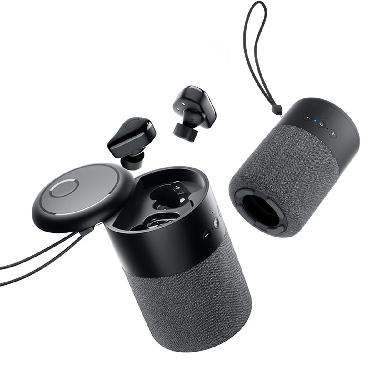 2 in 1 Bluetooth Speaker with Earbuds 5