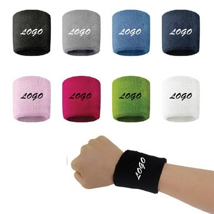 Sport Wrist Sweatband Cotton 2
