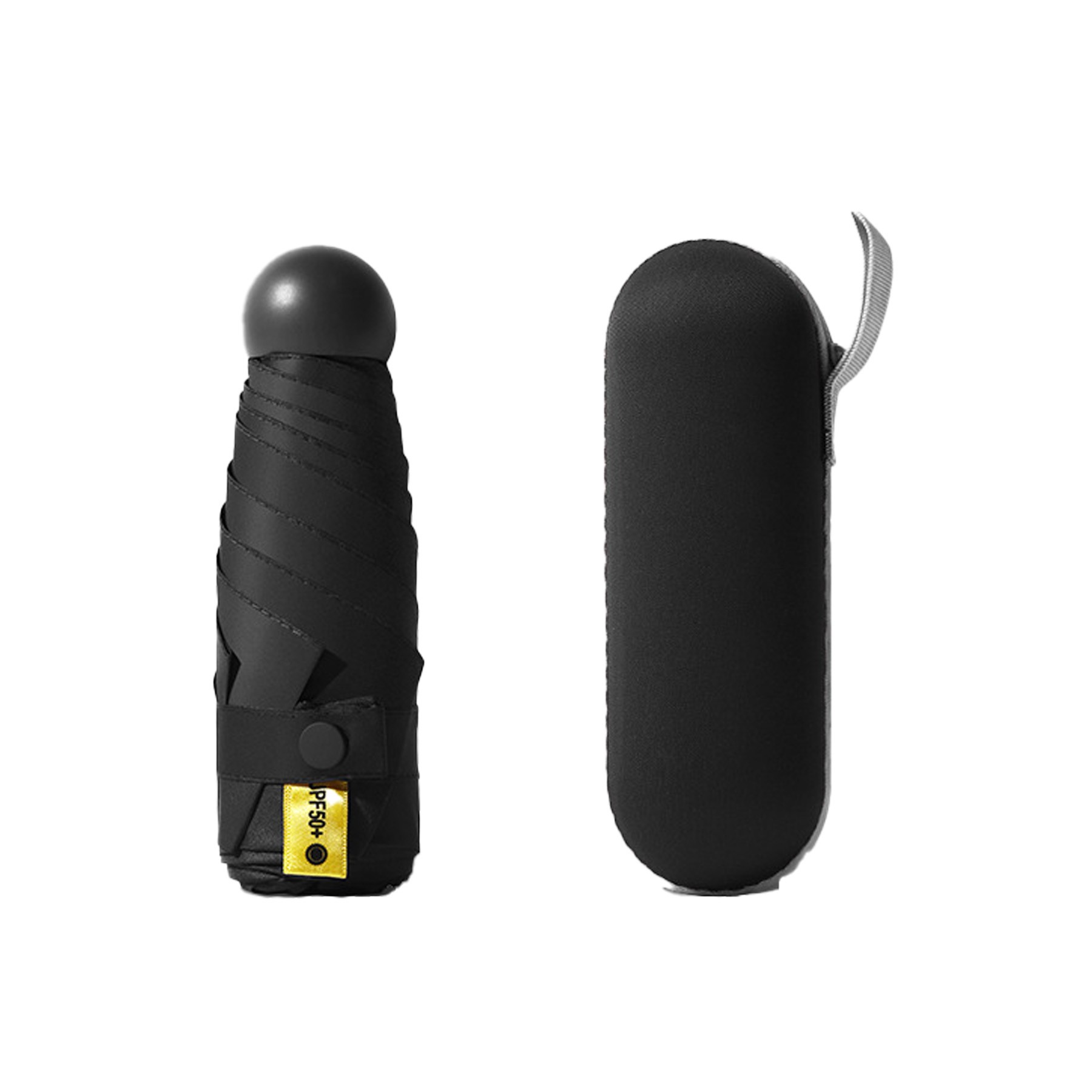 Mini Folding Compact Umbrella With Case 2