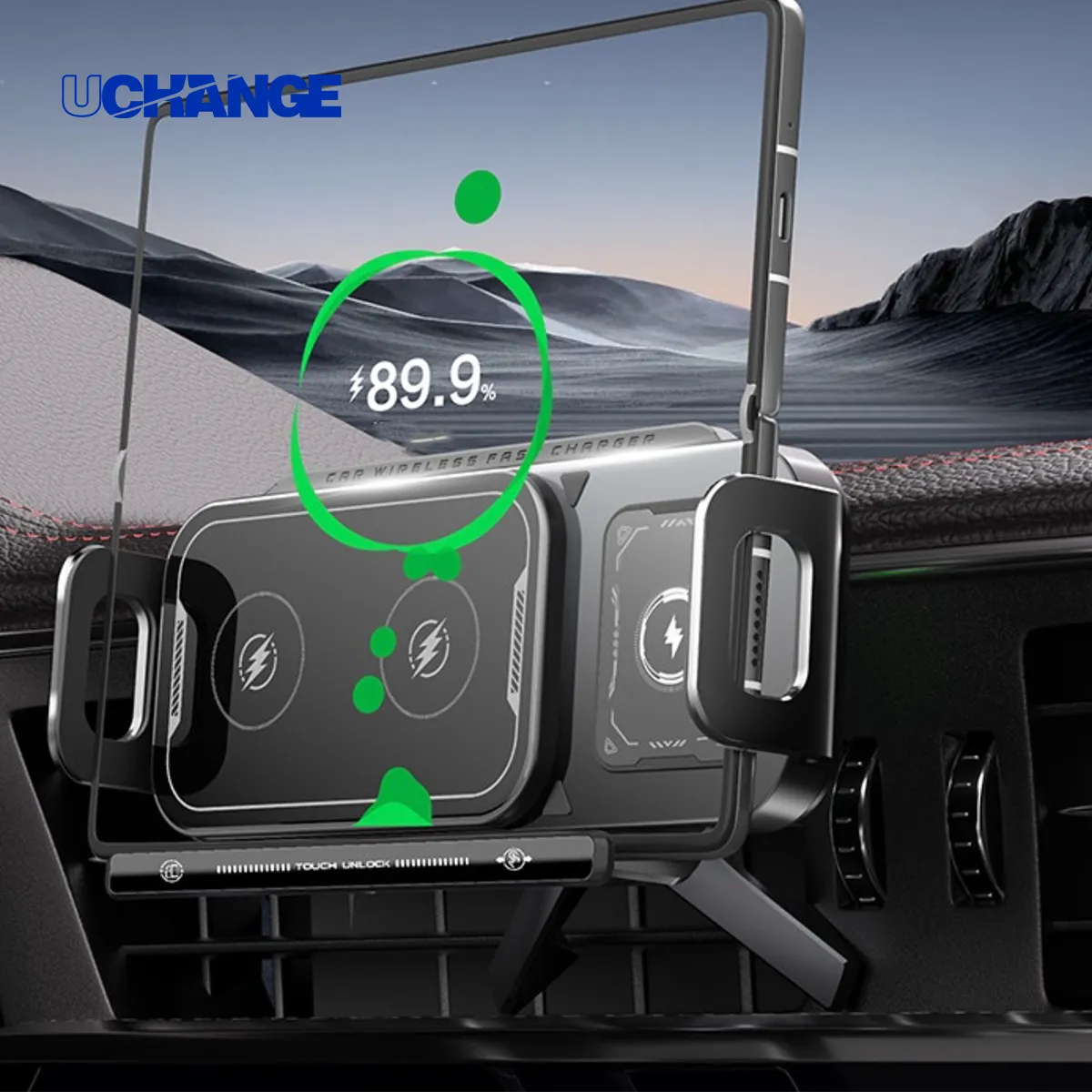 Foldable-Phone Wireless Car Charger Mount 3