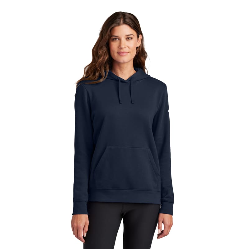 Nike Ladies Club Fleece Sleeve Swoosh Pullover Hoodie 8