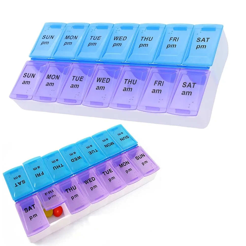 7 Days AM PM Weekly Pill Organizer Box 3