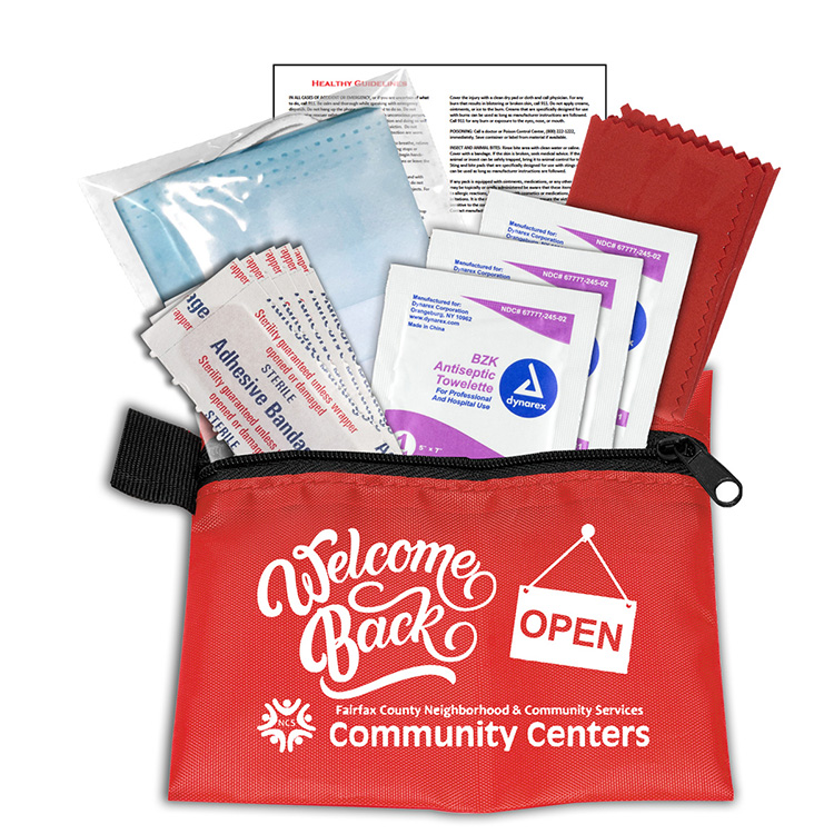 "ORERON" 11 Pcs Antiseptic and Protective First Aid Kit in Zipper Pouch 24