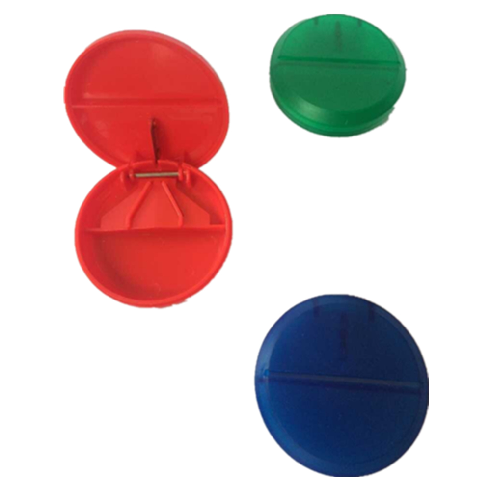 Round Shaped Pill Case With Cutter 4
