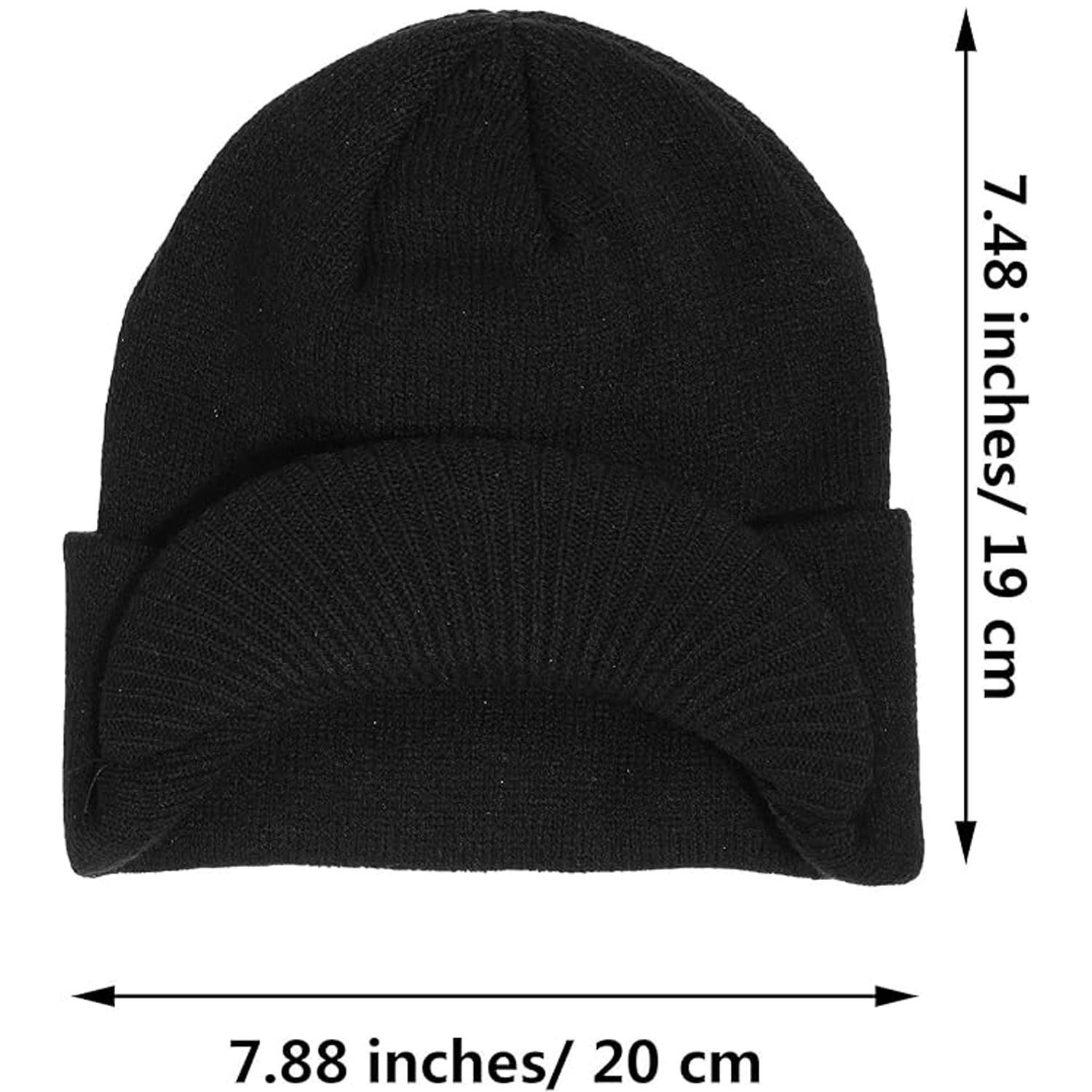 Large-Brimmed Woolen Knitted Warm Duckbill Cap 3