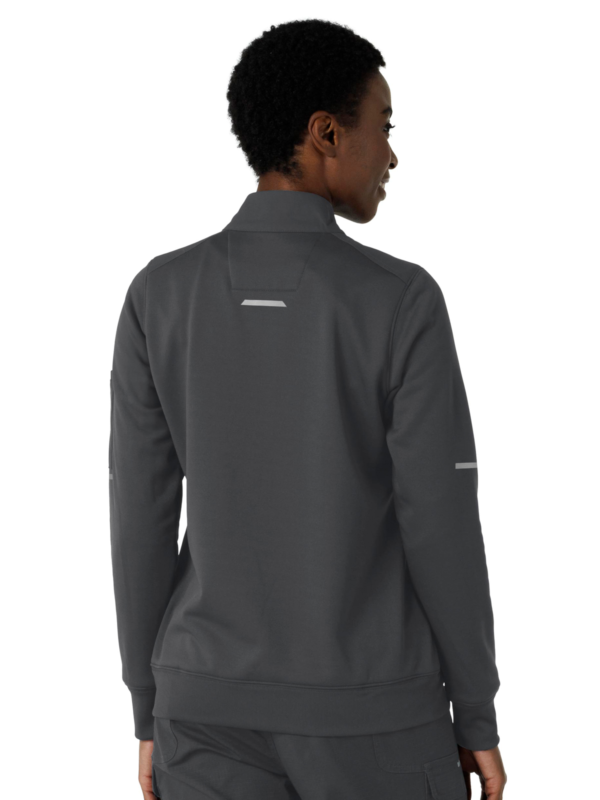 Carhartt Scrubs - Women's Four-Pocket Half Zip Fleece Jacket 6