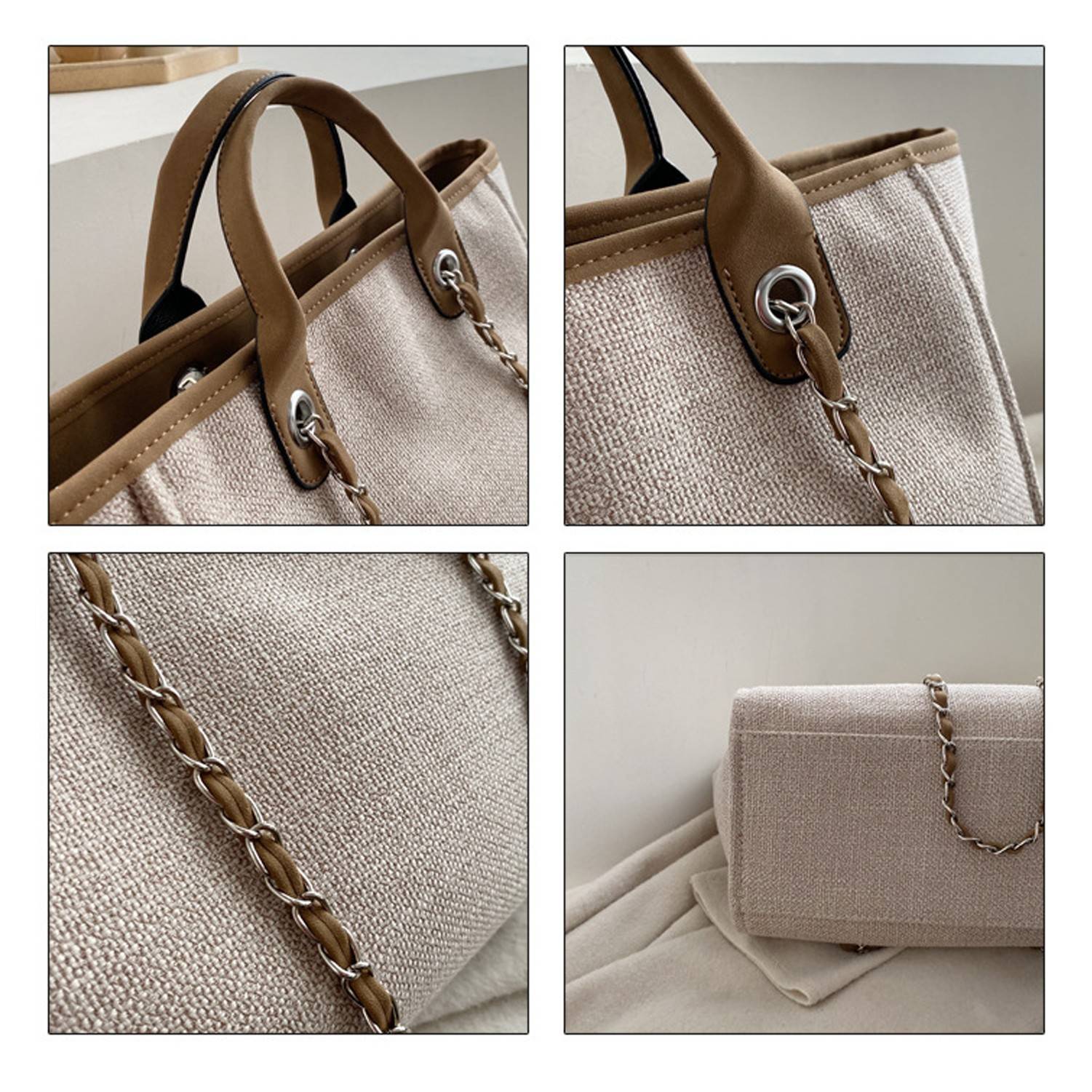 Women Canvas Satchel Shoulder Handbag 2