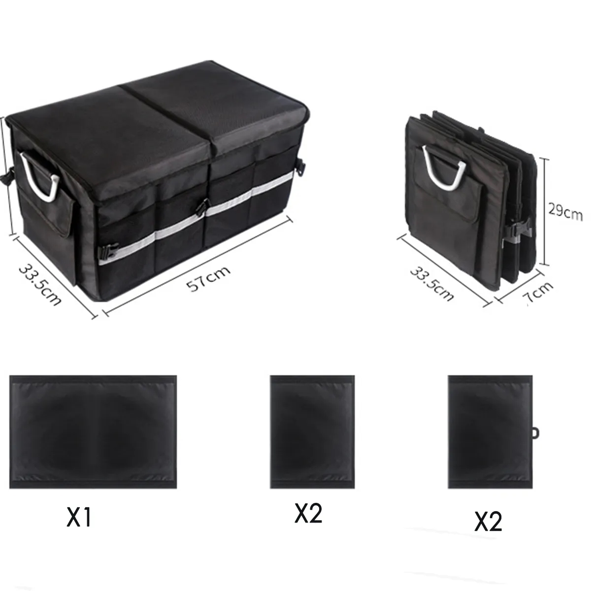 55L Luxury Collapsible Home Trunk Storage Organizer for Car 4