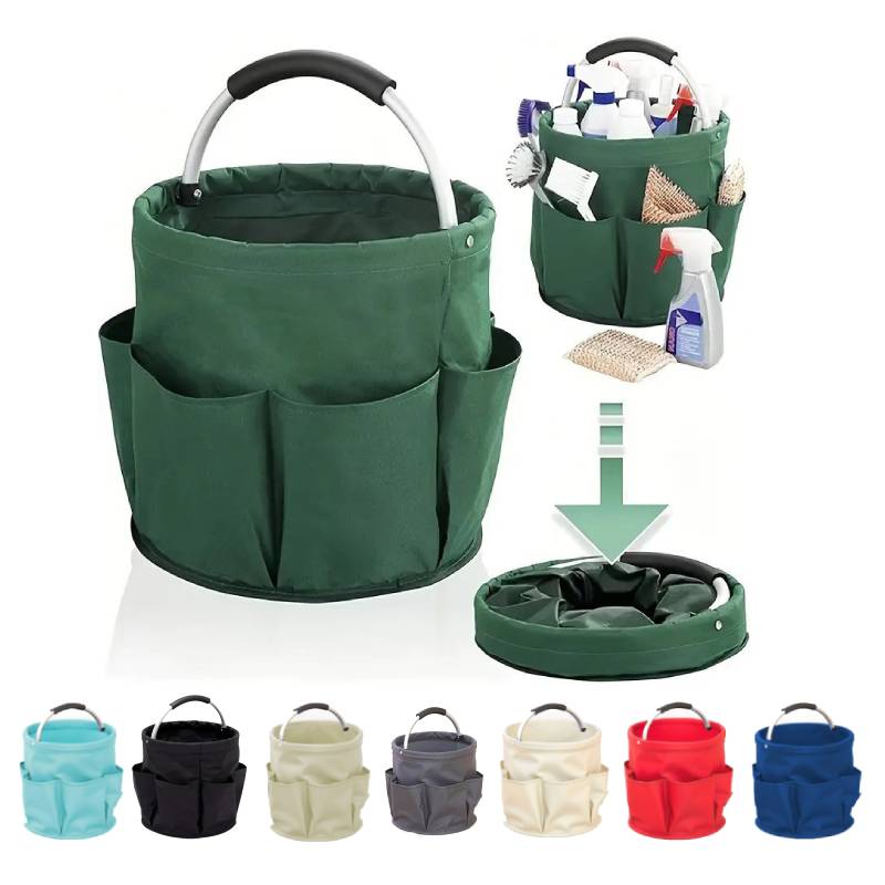 Foldable Oxford Bucket W/ 6 Pockets 5