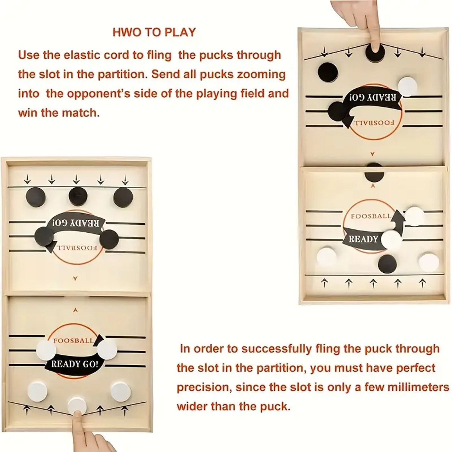 Wooden Fast Sling Puck 5