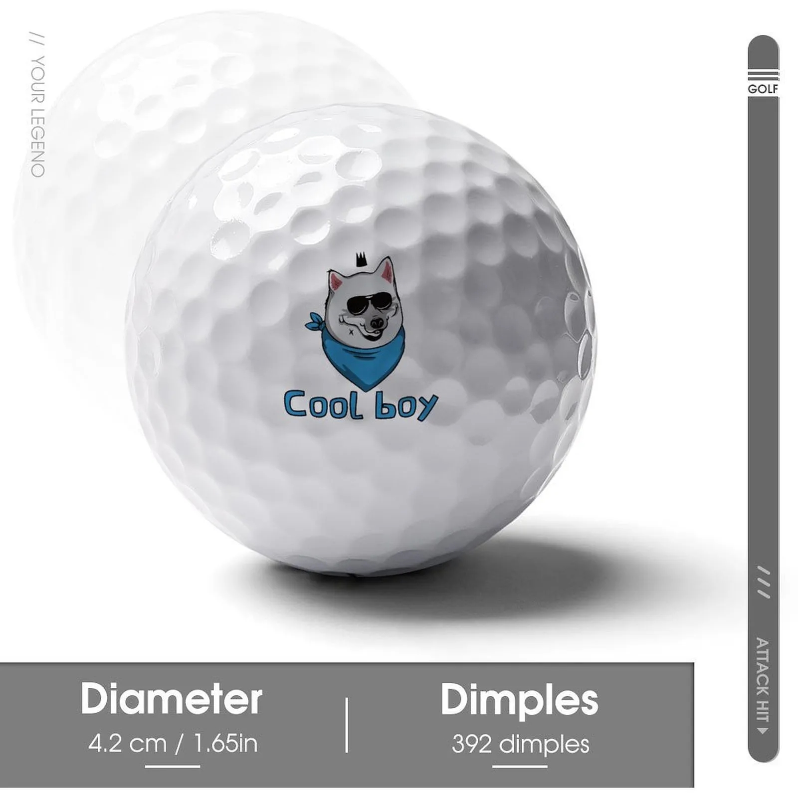 Bulk Custom Golf Balls With Logo - Wholesale Personalized Golf Balls For Corporate Gifts 2