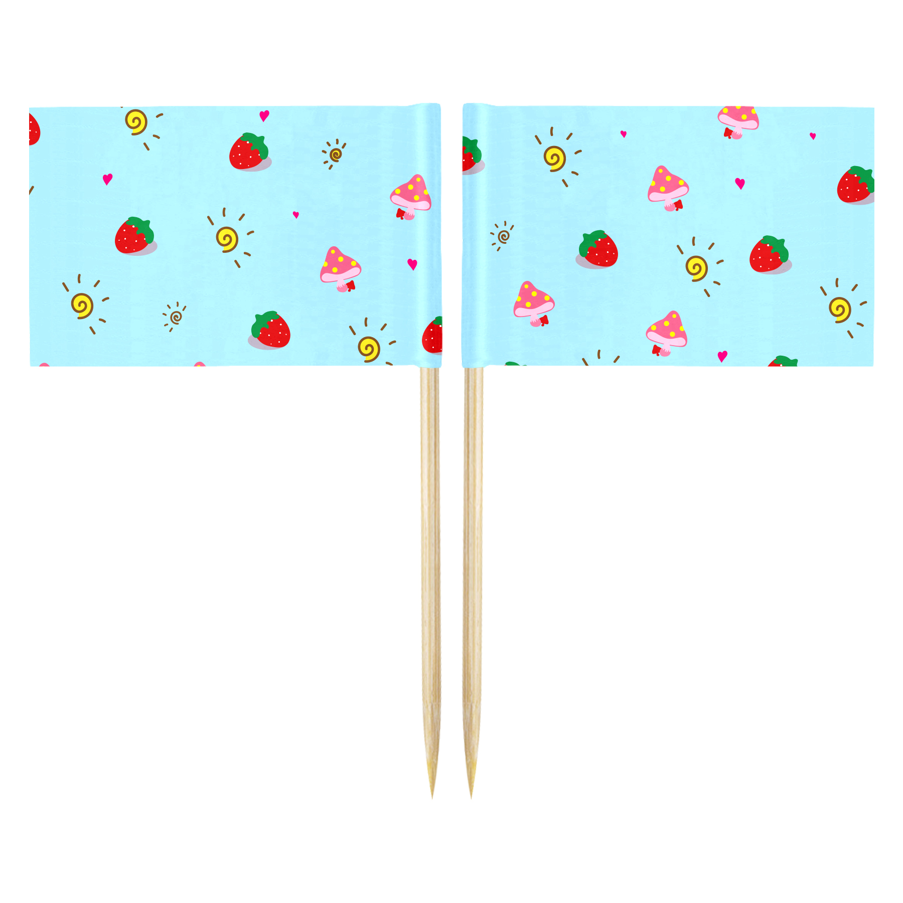 Rectangle 10CM Toothpick Flag 16