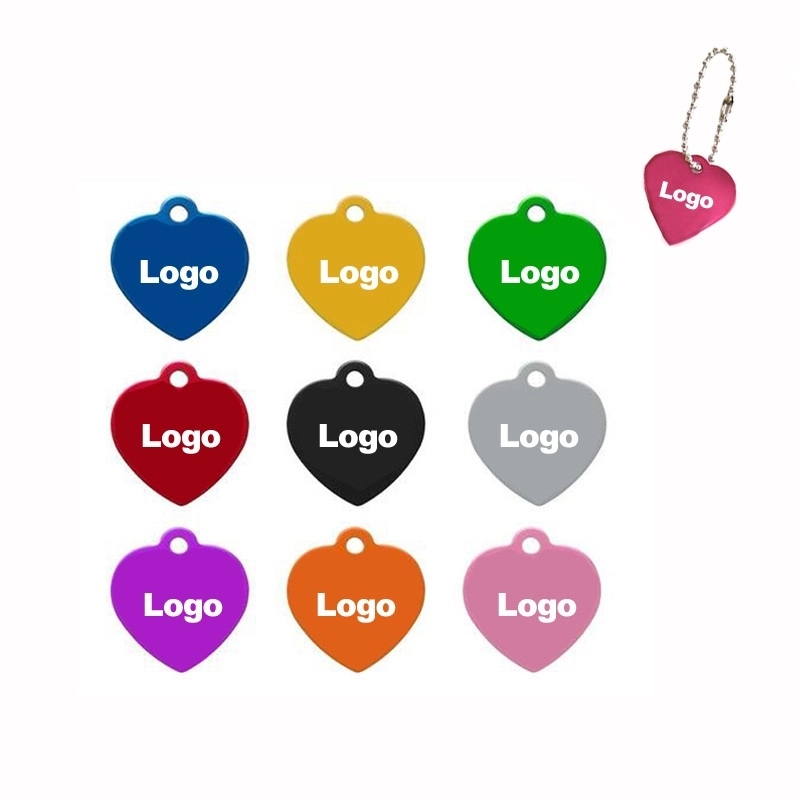 Heart shaped Pet Tag Key Chain 2