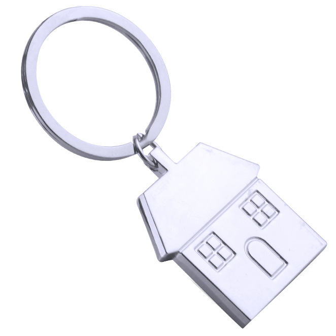 Metal House Shaped Keychain 4