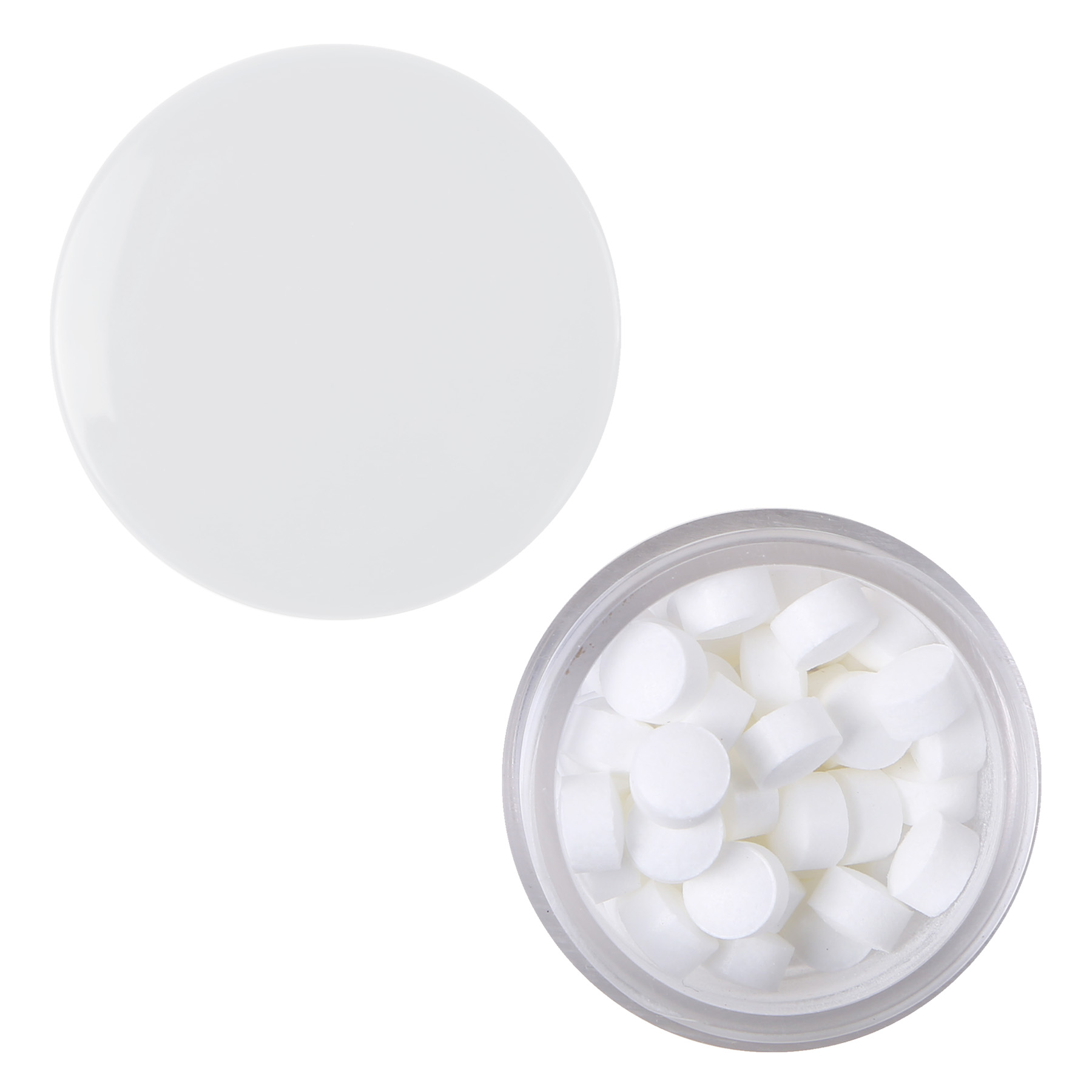 Round Plastic Mint Jar: Screw Top 3