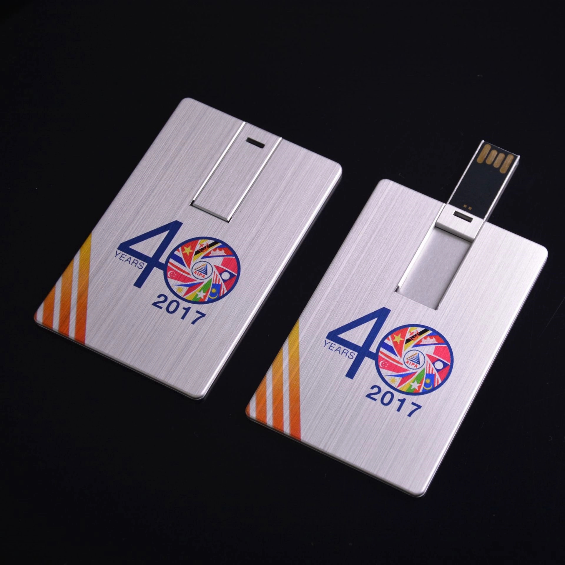 Flip Up Metal USB Business Card 2