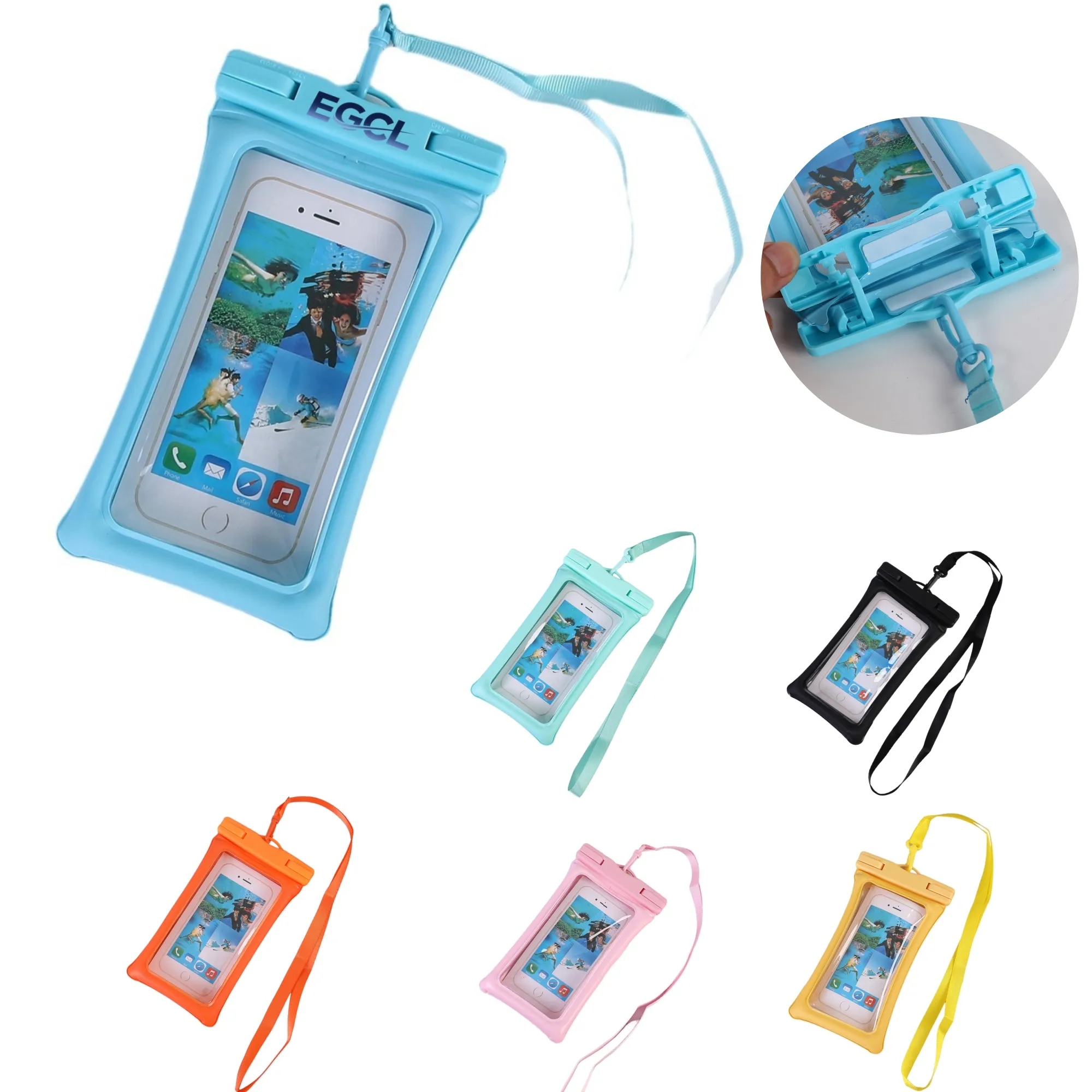 PVC double-sided inflatable mobile phone waterproof bag