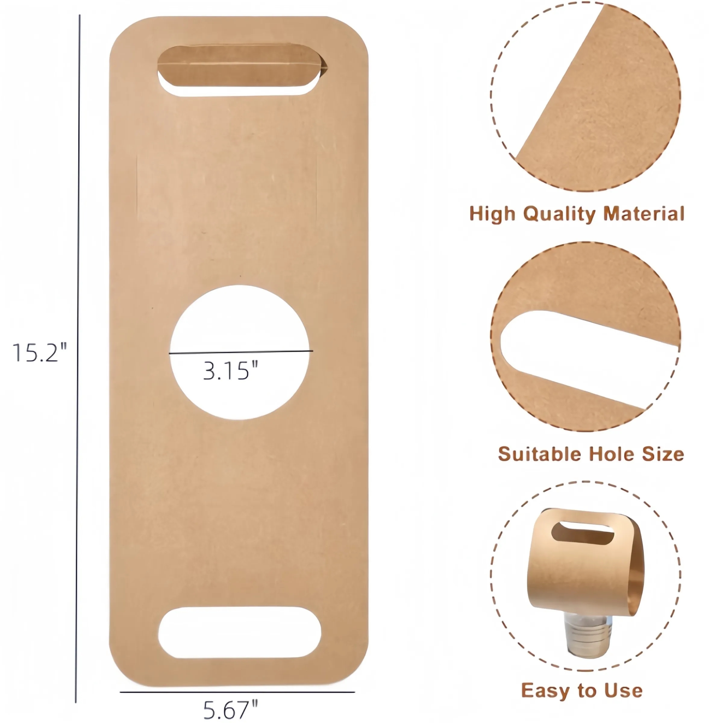 Disposable portable cup holder 5
