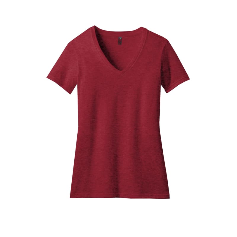 District Women's Perfect Blend CVC V-Neck Tee. 37