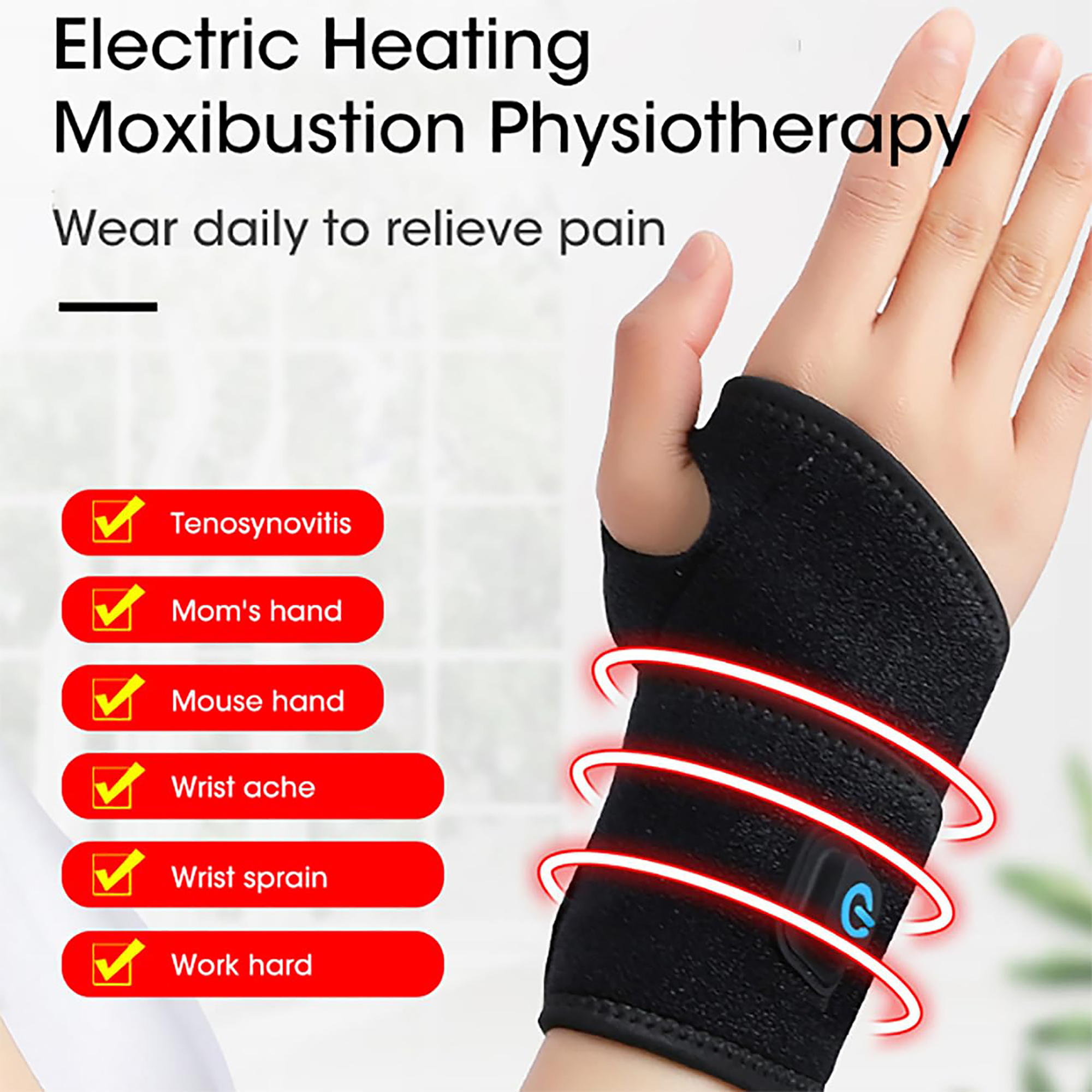 USB Heated Wristband with Adjustable Temperature 1